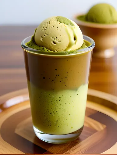 Modern Twist on Sheer Khurma with Green Tea Ice Cream