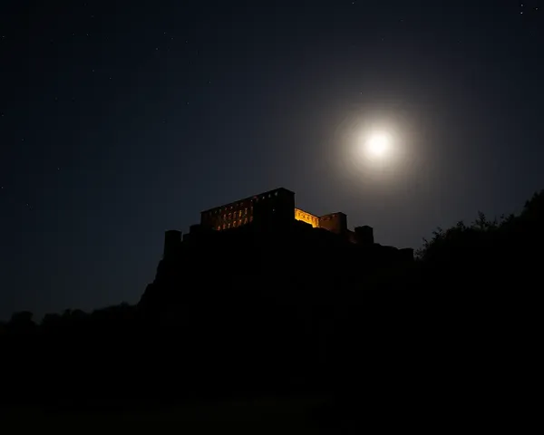 Moonlit CSC Mohar at Night with Twinkling Stars