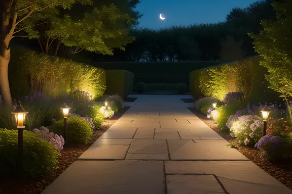 Moonlit Garden Zzz's with Fireflies
