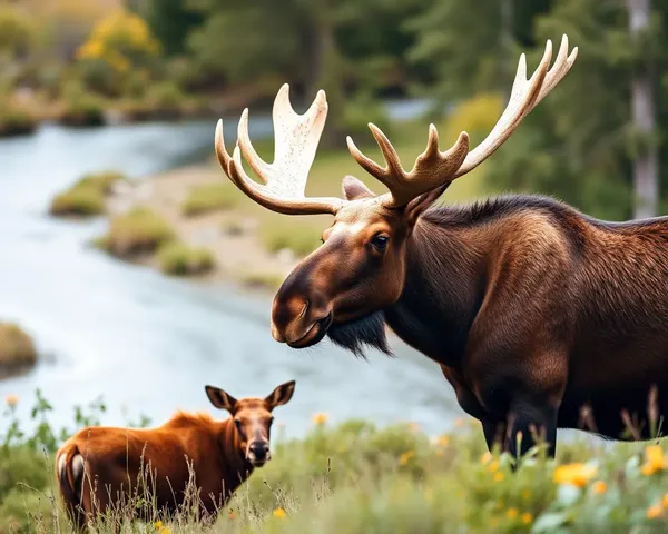 Moose Images Displayed in Wildlife Photography