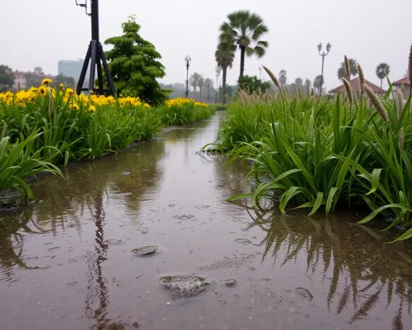 Morning Rainfall Images with Good Morning Wishes