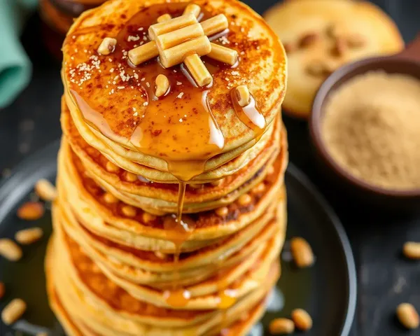 Mouthwatering Paniyaram Tower with Honey and Nuts