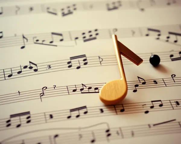 Music Notes and Images Unite in Harmony