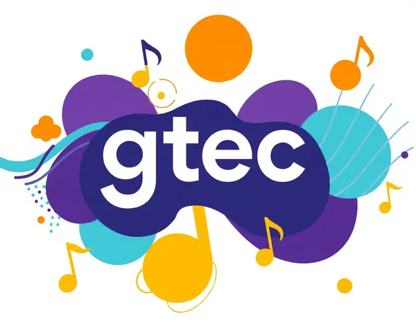 Musical Notes Gtec Logo Illustration