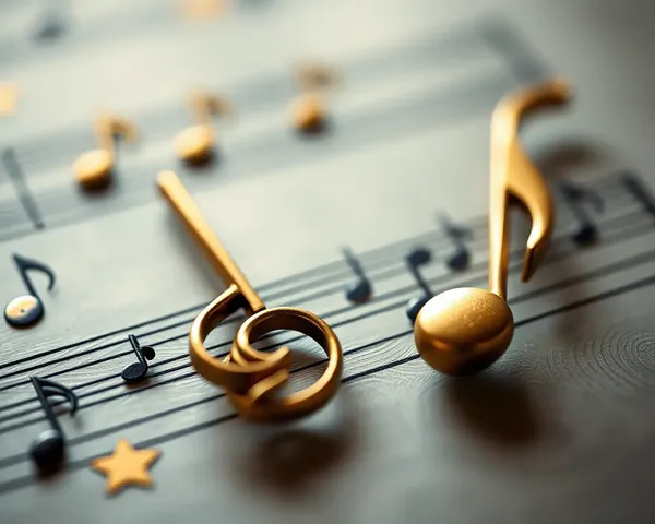 Musical Notes and Images in Harmony