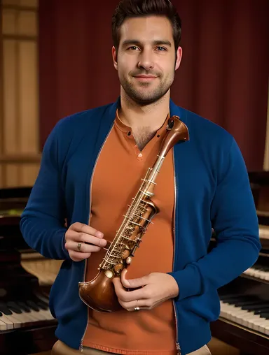 Musician Holds Buke Close to Chest for Warmth and Comfort