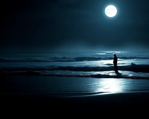 Mysterious Beach Vampire Wallpaper in 4K Resolution