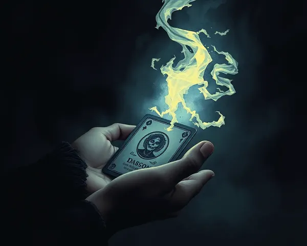 Mysterious Daston Card with Glowing Aura