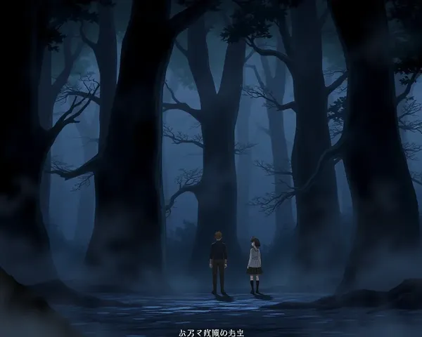 Mysterious Forest with Smoky Fog