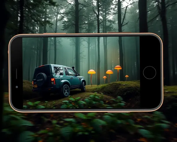 Mystical Forest Drive with iPhone Wallpaper