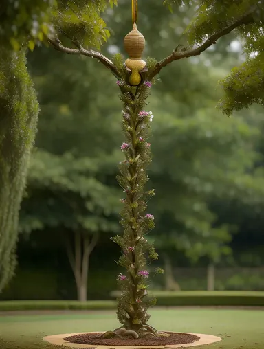 Nagaraja Entwined with Tree Blending Scales and Branches