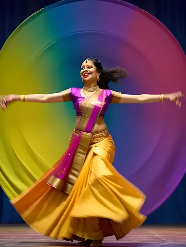 Nagavalli's Whirling Dance of Colors