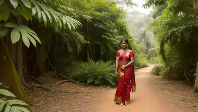 Nagavalli in Lush Forest with Slithering Snakes