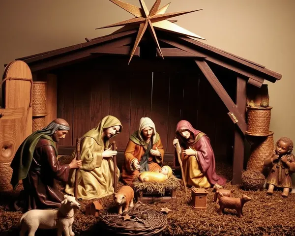 Nativity Scene Images Depict Joyful Christmas Tradition