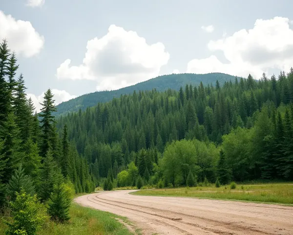 Natural Forest Landscape Background in High-Definition 1080p