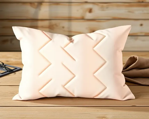 Natural Pillow Pouch Mockup with Earthy Texture and Gradient