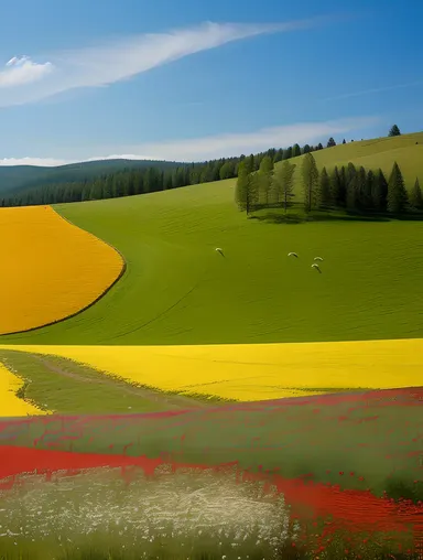 Natural Wallpaper for Windows 10: Colorful Wildflowers Meadow