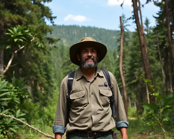 Nature Defender Protects Unspoiled Forest from Human Threats Wallpaper