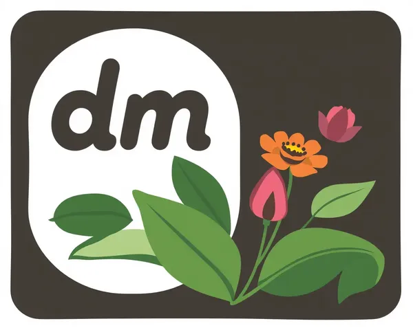 Nature-Inspired Dmk Logo Illustration with Organic Feel