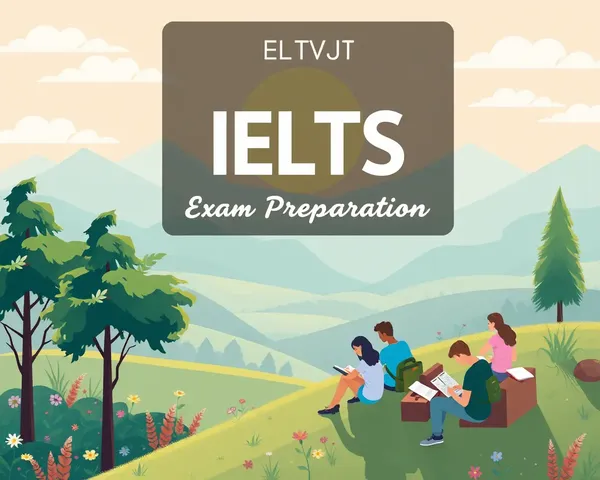Nature-Inspired IELTS Study Landscape Poster