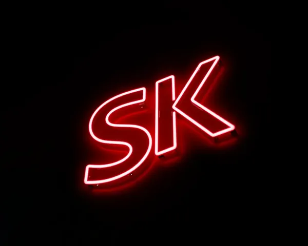 Neon SRK Logo for Nightclub Promotions
