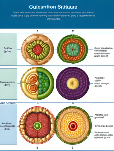 Neoplasm Cellular Structure Diagram with Labeled Cell Types