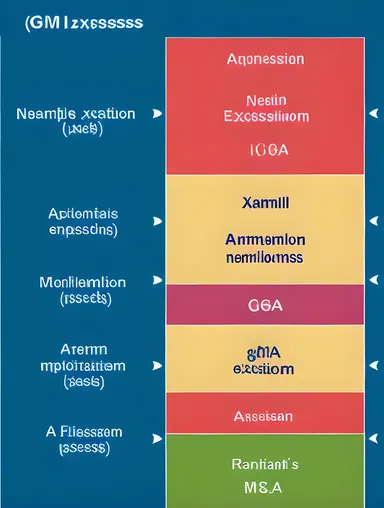 Neoplasm Genetic Mutations Diagram with Abnormal Gene Expression