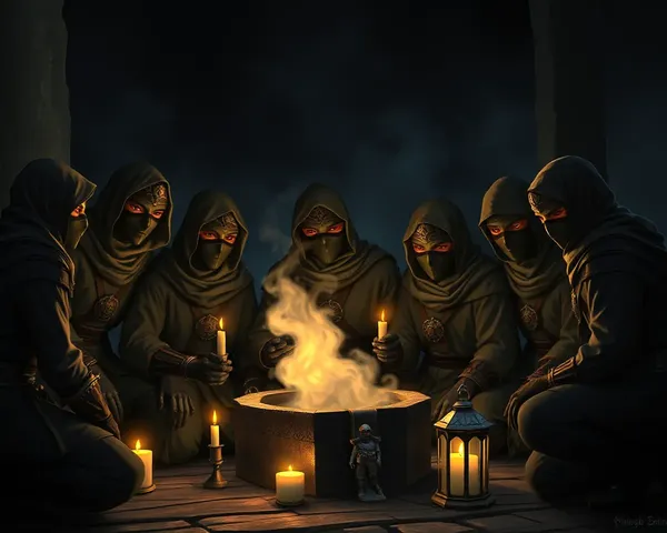Ninja H2R Gather Around Mysterious Artifact with Candles