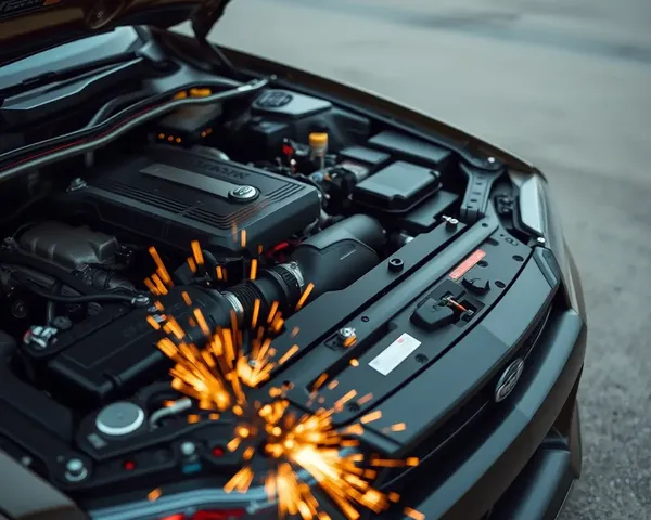 Nissan Skyline GTR R34 Engine Sparks Flying Out