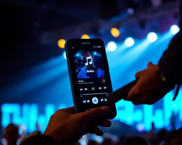 Nokia Music Player: Concert Stage Blurred