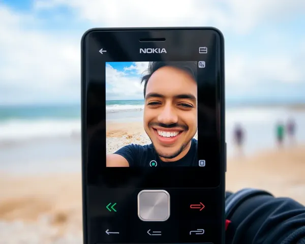 Nokia Selfie Mode: Beach Blurred Background