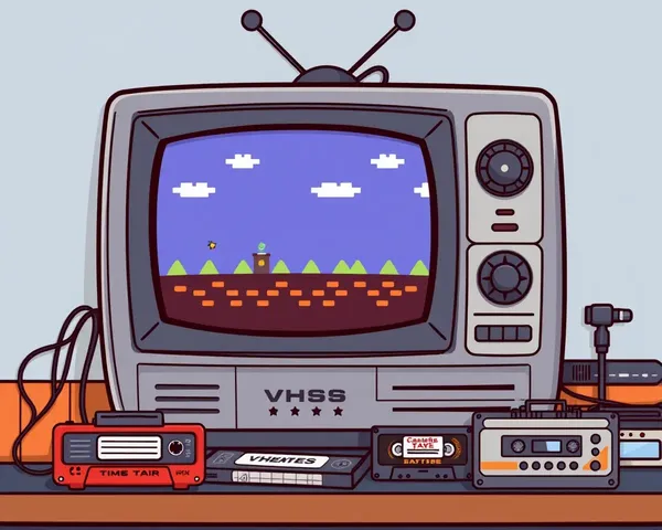 Nostalgic TV Set Displays Retro 8-Bit Game
