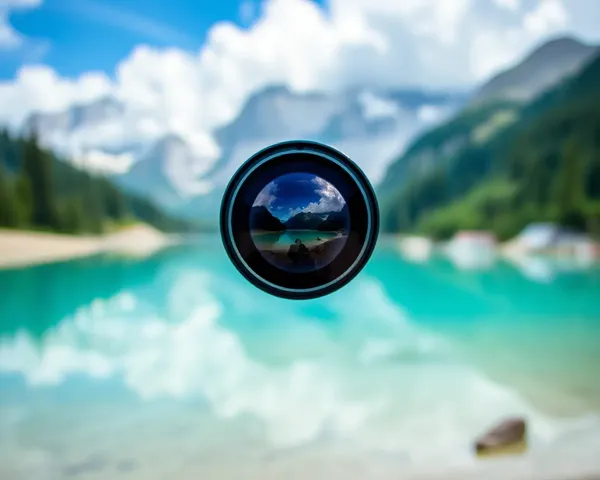 Nothing Phone 1 Camera Lens with 4K Serene Landscape