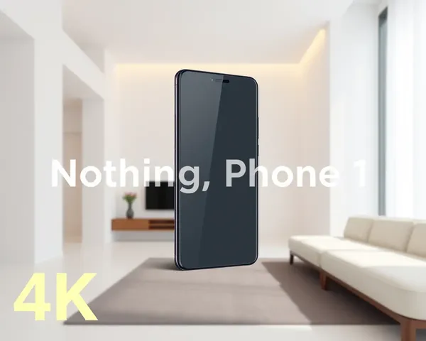 Nothing Phone 1 Minimalist Design with 4K Simple Interior