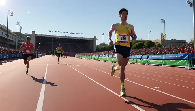 Nude Anime Athlete Runs Marathon Finish Line