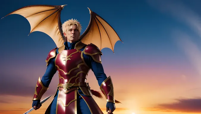 Nude Anime Warrior Defeats Dragon Victory