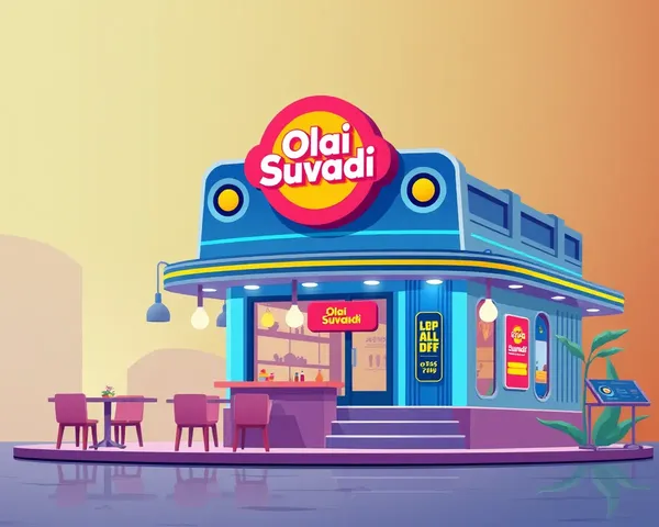 Olai Suvadi Restaurant Illustration with Vibrant Color Scheme