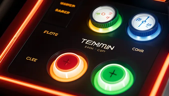 Omnitrix Control Panel Flashes with Buttons and Lights
