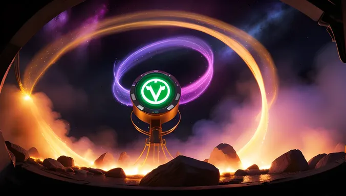 Omnitrix Energy Pulsates with Swirling Vortex of Colors