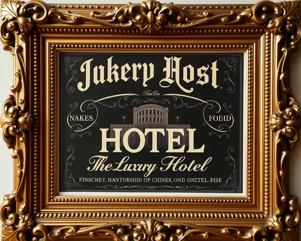 Ornate Font Highlights Luxury Hotel Ad