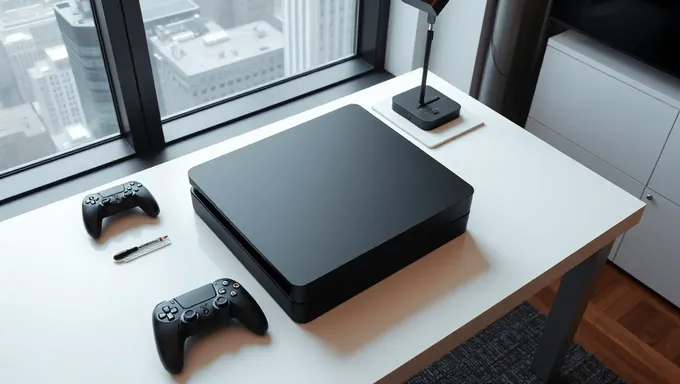 PS5 Pro Console in Modern Home Office Setting