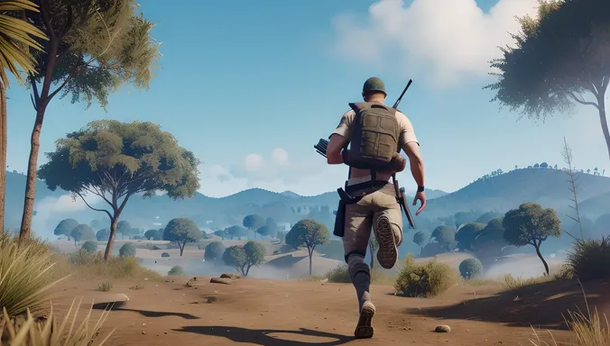 PUBG Player Runs Through Jungle with First-Aid Kit