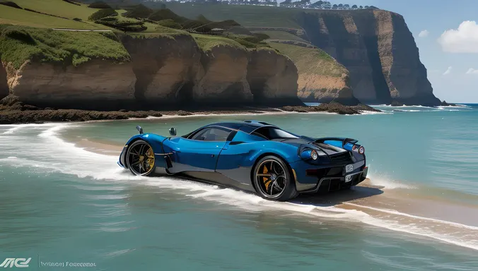Pagani Huayra BC Parked on Scenic Beachside Cliff