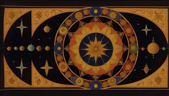 Pancha Siddhantika with Celestial Bodies and Geometric Shapes