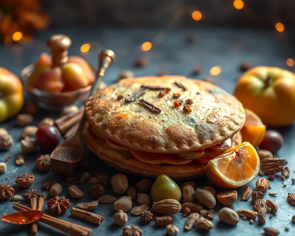 Paniyaram Still Life with Fruits and Spices