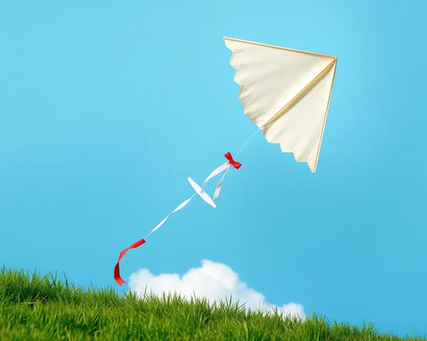 Paper Pataka Soars as Kite in Green Meadow
