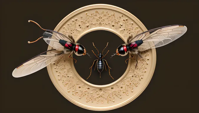 Parasitic Wasp Biological Control Role in Biopesticides Images
