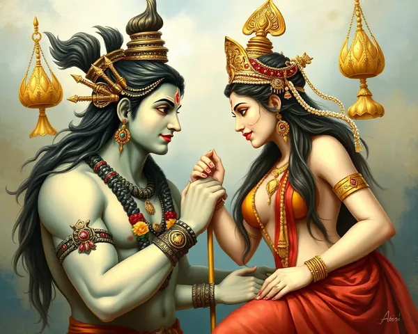 Parvati and Shiv Love Wallpapers in High Definition