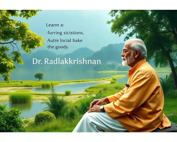 Peaceful Dr. Radhakrishnan in Serene Nature Landscape