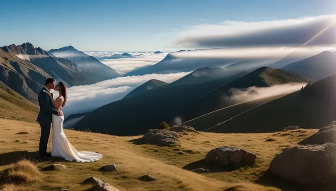 Peaceful Mountain Peak Hug with Breathtaking View